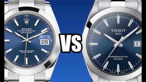 tissot gentleman vs rolex datejust|Tissot Gentleman Powermatic 80 Silicium vs Rolex Datejust: A .